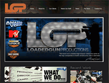 Tablet Screenshot of loadedgunproductions.com